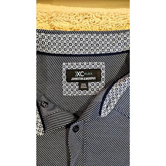 Johnson & Murphy XC Flex® Stretch Long-Sleeve Shirt Button Down Casual Sz XXXL - Picture 5 of 12